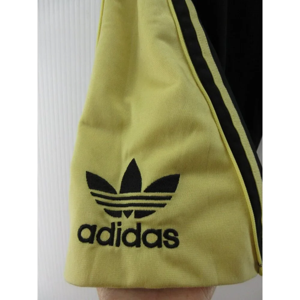 VINTAGE Adidas Pants XS Track Warm Up Trefoil Baggy Ankle Zip 90s Y2K*